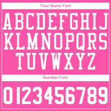 Custom Pink White Round Neck Suit Basketball Jersey