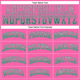 Custom Pink Kelly Green-White Authentic Drift Fashion Baseball Jersey
