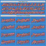 Custom Powder Blue Camo-Pink Authentic Baseball Jersey
