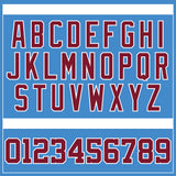 Custom Powder Blue Crimson-White Authentic Baseball Jersey