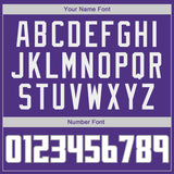 Custom Purple White-Gray Authentic Throwback Basketball Jersey