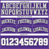 Custom Purple White-Black Authentic Throwback Basketball Shorts