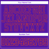 Custom Stitched Purple Purple-Orange 3D Pattern Design Sports Pullover Sweatshirt Hoodie