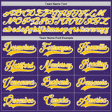 Custom Purple Aqua-Gold Authentic Baseball Jersey