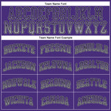 Custom Purple Gray-Black Authentic Drift Fashion Baseball Jersey