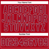 Custom Red Red-Navy Performance T-Shirt