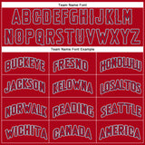 Custom Red Red-Navy Performance T-Shirt