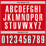 Custom Red White-Black Authentic Throwback Rib-Knit Baseball Jersey Shirt