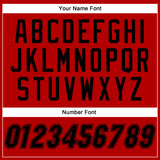 Custom Red Black-Red Authentic Baseball Jersey