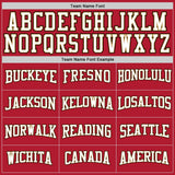 Custom Stitched Red White-Old Gold Sports Pullover Sweatshirt Hoodie