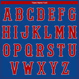 Custom Royal Red-White Authentic Baseball Jersey