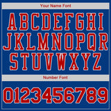Custom Royal Red-White Authentic Baseball Jersey