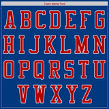 Custom Royal Red-White Authentic Baseball Jersey
