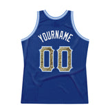 Custom Royal Camo-Light Blue Authentic Throwback Basketball Jersey