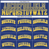 Custom Royal Gold-White Authentic Drift Fashion Baseball Jersey
