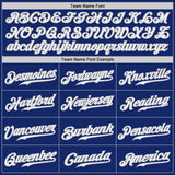 Custom Royal White-Gray Authentic Baseball Jersey