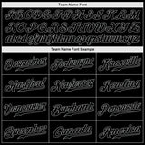 Custom Black Snakeskin Black-Gray 3D Pattern Design Authentic Baseball Jersey