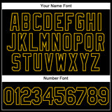 Custom White Black-Gold Authentic Split Fashion Basketball Jersey