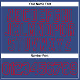 Custom White Royal-Red Authentic Split Fashion Basketball Jersey
