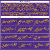 Custom White Purple-Gold Authentic Split Fashion Basketball Jersey
