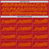 Custom White Red-Gold Authentic Split Fashion Baseball Jersey