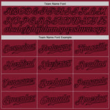 Custom White Crimson-Black Authentic Split Fashion Baseball Jersey