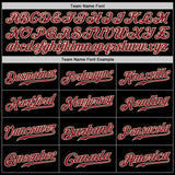 Custom Black Crimson-Gray Authentic Split Fashion Baseball Jersey