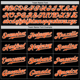 Custom Black Orange-Kelly Green Authentic Split Fashion Baseball Jersey