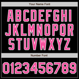 Custom Black Pink-Kelly Green Authentic Split Fashion Baseball Jersey