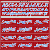 Custom Red Gold-Gray Authentic Split Fashion Baseball Jersey