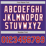 Custom Purple Red-Gray Authentic Split Fashion Baseball Jersey