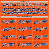 Custom Orange Navy-Gray Authentic Split Fashion Baseball Jersey