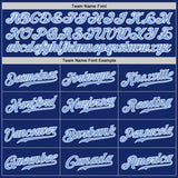 Custom Royal Light Blue-Gray Authentic Split Fashion Baseball Jersey