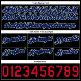 Custom White Royal-Black Authentic Throwback Split Fashion Basketball Shorts