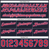 Custom White Red-Navy Authentic Throwback Split Fashion Basketball Shorts