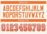 Custom White Orange-Red Mesh Drift Fashion Football Jersey