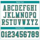 Custom White Aqua-Orange Mesh Authentic Football Jersey