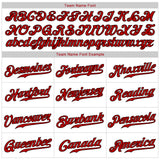 Custom White Red-Black Authentic Baseball Jersey