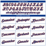 Custom White Royal-Orange Performance T-Shirt