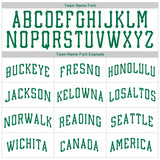 Custom White Kelly Green Authentic Throwback Rib-Knit Baseball Jersey Shirt