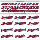Custom White Royal Pinstripe Red-Royal Authentic Baseball Jersey