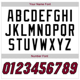 Custom White Maroon-Black Authentic Throwback Basketball Jersey