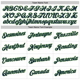 Custom White Navy-Neon Green Authentic Baseball Jersey