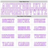 Custom White White-Purple 3D Snake Authentic Baseball Jersey
