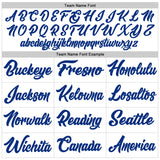 Custom White Royal Authentic Baseball Jersey