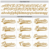 Custom White Old Gold-Red Authentic Baseball Jersey