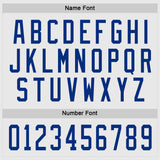 Custom White Royal Hockey Jersey