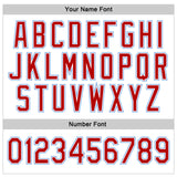 Custom Stitched White Red-Light Blue Sports Pullover Sweatshirt Hoodie