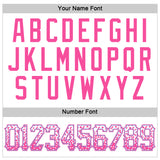 Custom White Pink-Light Blue Authentic Drift Fashion Baseball Jersey